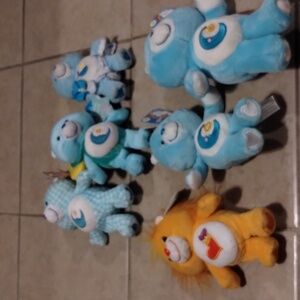 Lot of six Care Bears
